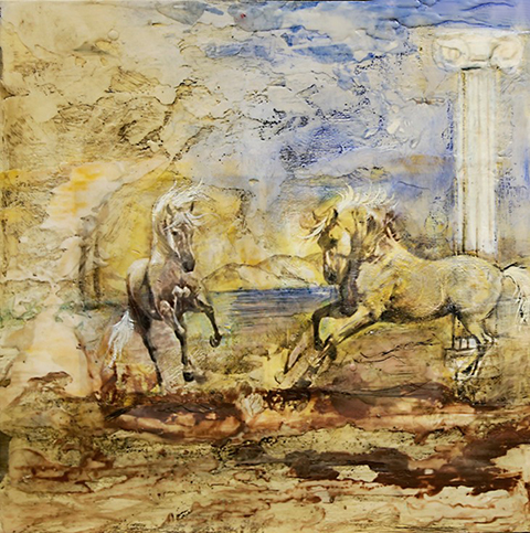 encaustic work by jennie scott australian cairns artist